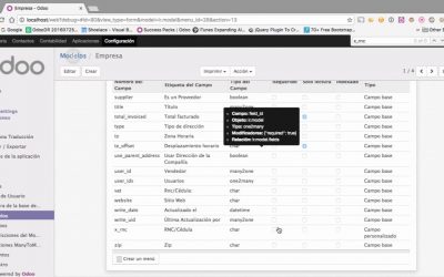 Agregar un campo en Odoo 10